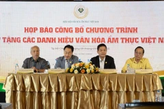 Ban Tổ chức họp báo công bố chương trình. (Ảnh: PV)