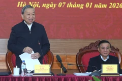 Tổng Bí thư Tô Lâm phát biểu chỉ đạo tại cuộc làm việc với Ban Chính sách, chiến lược Trung ương. (Ảnh: ĐĂNG KHOA)