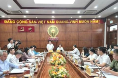 Quang cảnh Đoàn công tác Ban Tuyên giáo và Dân vận Trung ương làm việc với Tỉnh ủy Tây Ninh.
