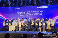 Các doanh nghiệp trong số 200 doanh nghiệp tiêu biểu tham gia “Gian hàng quốc gia Việt Nam” trên Alibaba.com. (Ảnh: KIM DUNG)