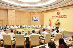 Hội nghị giao ban xúc tiến thương mại với hệ thống thương vụ Việt Nam ở nước ngoài tháng 8. (Ảnh: BCT)