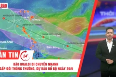 [Video] Thời sự 24h ngày 26/9/2025: Bão Bualoi di chuyển nhanh gấp đôi thông thường, dự báo đổ bộ ngày 29/9