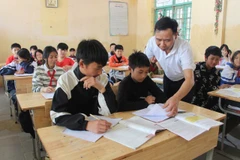 Học sinh là con em đồng bào các dân tộc thiểu số tỉnh Điện Biên. (Ảnh minh họa: BND)