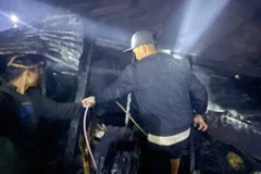 Hiện trường vụ hỏa hoạn.