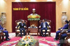 Toàn cảnh buổi tiếp. (Ảnh: ANH ĐÀO)