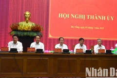 Đà Nẵng khai mạc Hội nghị Ban chấp hành Đảng bộ lần thứ nhất, sáng ngày 3/7. (Ảnh: ANH ĐÀO)