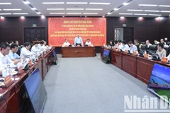 Quang cảnh buổi làm việc chiều ngày 21/6. (Ảnh: ANH ĐÀO)