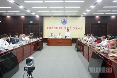 Hội đồng tư vấn Trung tâm tài chính quốc tế tại Đà Nẵng họp phiên đầu tiên. (Ảnh: ANH ĐÀO)