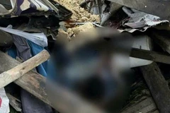 Hiện trường vụ sạt lở khiến ông Nguyễn Q. B bị vùi lấp, tử vong. (Ảnh: Công an cung cấp)