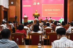 Quang cảnh hội nghị chiều 24/7. (Ảnh: ANH ĐÀO)