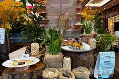 Phần trình bày ấn tượng của đội ngũ đầu bếp đến từ Pullman Danang Beach Resort đã thuyết phục Ban giám khảo. (Ảnh: ANH ĐÀO)