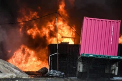 Hiện trường vụ cháy.