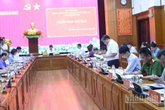 Ban Chỉ đạo phòng chống tham nhũng, lãng phí, tiêu cực thành phố khai mạc phiên họp thứ 2. (Ảnh: ANH ĐÀO) 