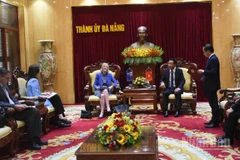 Quang cảnh buổi tiếp. (Ảnh: ANH ĐÀO)