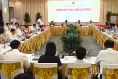 Toàn cảnh phiên khai mạc toàn thể của Ủy ban Kinh tế và Tài chính của Quốc hội. (Ảnh: ANH ĐÀO)