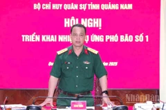 Đồng chí Trần Hữu Ích, Chỉ huy trưởng Bộ Chỉ huy Quân sự thành phố Đà Nẵng. (Ảnh: TẤN THÀNH)