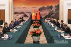 Quang cảnh buổi hội đàm.