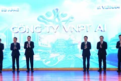 Các đại biểu thực hiện nghi thức hành lập Công ty VNPT AI.