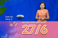 [Video] Dự báo thời tiết ngày 27/6/2025: Bắc Bộ ban ngày oi nóng, chiều tối có mưa dông