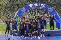 PSG lần đầu vô địch Champions League (Ảnh: Xinhua)
