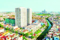 Hải Phòng xây dựng “Thành phố kết nối toàn cầu”. Trong ảnh: Một góc thành phố nhìn từ trên cao.
