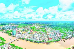 Một góc đô thị phường An Hội, tỉnh Vĩnh Long. (Ảnh TRUNG HIẾU)