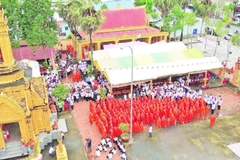 Chư tăng, phật tử làm lễ tưởng niệm 4 vị sư liệt sĩ tại Tháp Cù Là.