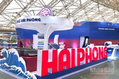 Không gian trưng bày của thành phố Hải Phòng. 