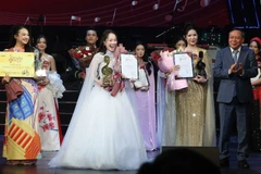 Thí sinh Đào Lê Phương Chi tại lễ trao giải Quán quân "Tiếng hát Hà Nội 2025".