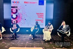 Các diễn giả Việt Nam và quốc tế chia sẻ tại hội thảo. (Ảnh: HNV)