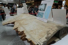 Một phần của cánh máy bay MH370. (Ảnh: TTXVN)