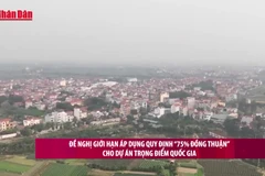 [Video] Đề nghị giới hạn áp dụng quy định “75% đồng thuận” cho dự án trọng điểm quốc gia