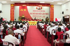 Quang cảnh đại hội Đảng bộ xã Tân Hòa, thành phố Cần Thơ, nhiệm kỳ 2025-2030.