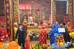 Nghi thức cúng bái tại Lễ Kỳ Yên Thượng Điền Đình Thần Tân An.