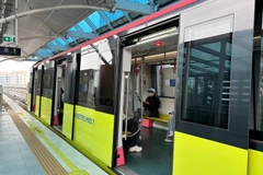 Tuyến metro Nhổn-Cầu Giấy, Hà Nội. (Ảnh: PV)