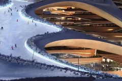 Khu nghỉ dưỡng trượt tuyết Trojena, thuộc siêu dự án NEOM của Saudi Arabia, nơi dự kiến diễn ra Đại hội Thể thao mùa Đông châu Á. (Ảnh: soulofsaudi.com)