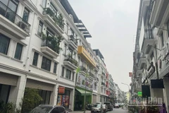 Một khu biệt thự liền kề phía đông Thủ đô. (Ảnh: HNV)