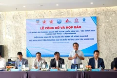 Hop báo giải bóng đá Doanh nhân trẻ toàn quốc lần thứ VIII năm 2025 tại Tây Ninh.