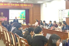 Toàn cảnh họp báo về Liên hoan Phim Việt Nam lần thứ XXIV. 