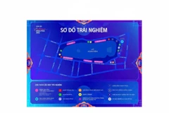 Sơ đồ trải nghiệm các hoạt động của Ngày hội Việt Nam hạnh phúc tại khu vực phố đi bộ hồ Hoàn Kiếm. 