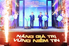 Lễ khai trương Hệ thống công nghệ thông tin mới của thị trường chứng khoán Việt Nam.