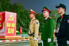 Lực lượng Công an thành phố Hà Nội bảo đảm an toàn trật tự Đại hội XIV của Đảng.