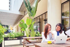 Một khoảng không gian xanh trong Ngôi nhà Đức tại Thành phố Hồ Chí Minh. (Nguồn: eutscheshausvietnam.com)