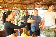 Du lịch nông nghiệp ở Tân Hòa đang trở thành định hướng phát triển chính của địa phương.