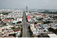 Một góc thành phố Cần Thơ nhìn từ trên cao.