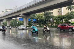Dự báo khu vực Hà Nội có mưa, mưa vừa và dông. (Ảnh minh họa: Đ.T)