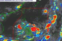 Áp thấp nhiệt đới ở khu vực đảo Luzon của Phillipines. (Ảnh: Philstar)