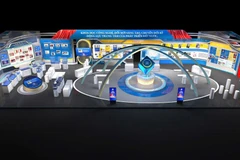Phối cảnh khu triển lãm thành tựu khoa học, công nghệ, đổi mới sáng tạo và chuyển đổi số do Bộ Khoa học và Công nghệ chủ trì. (Ảnh: MAI HÀ)
