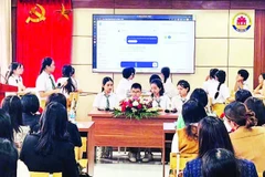 Trường THCS Nguyễn Tất Thành, phường Sơn Nam, tỉnh Hưng Yên ứng dụng AI trong công tác dạy và học.