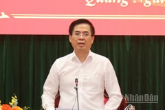 Chủ tịch Ủy ban nhân dân tỉnh Quảng Ngãi Nguyễn Hoàng Giang phát biểu kết luận phiên họp.